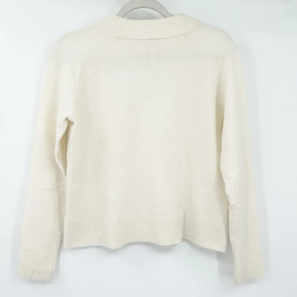 Athleta Womens Hawthorn Extra Fine Merino Wool Blend Crewneck Sweater XS‎ Dove